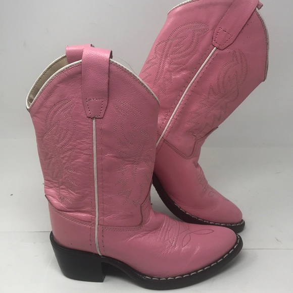 Old West Other - Old West Leather Toddler Pink Western Boot sz 10